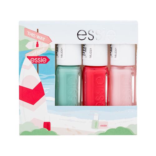 Nagellack Essie Summer Mini Trio Meet The Adventures 5 ml Mint Candy Apple Beschädigte Schachtel Sets
