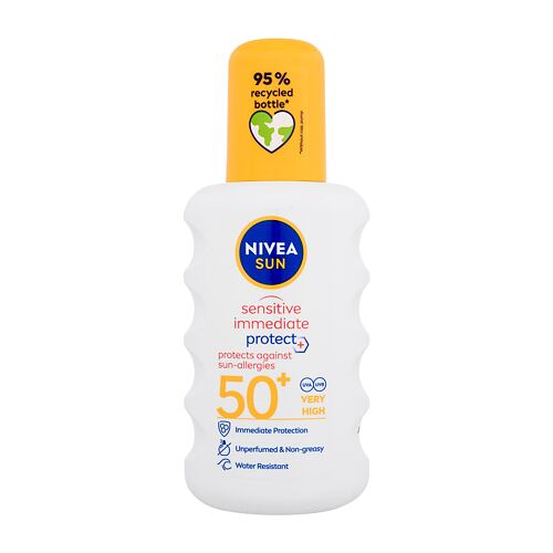 Sonnenschutz Nivea Sun Sensitive Immediate Protect+ Sun-Allergy SPF50+ 200 ml