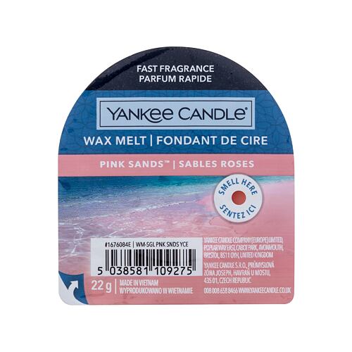 Fondant de cire Yankee Candle Pink Sands 22 g emballage endommagé