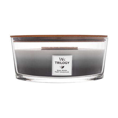 Bougie parfumée WoodWick Trilogy Warm Woods 453,6 g emballage endommagé