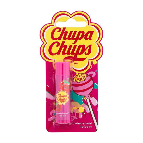 Baume à lèvres Chupa Chups Lip Balm Strawberry Swirl 4 g