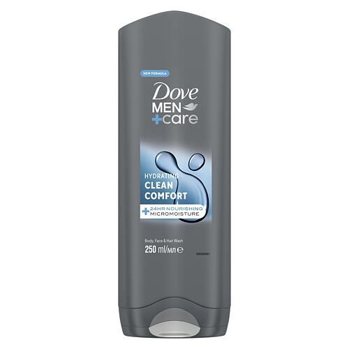 Gel douche Dove Men + Care Hydrating Clean Comfort 250 ml
