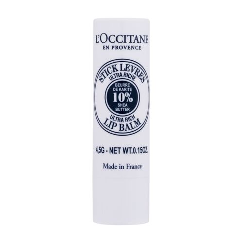 Baume à lèvres L'Occitane Shea Butter Ultra Rich Lip Balm Stick 4,5 g