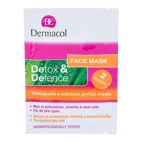 Masque visage Dermacol Detox & Defence 16 g