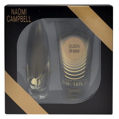Eau de toilette Naomi Campbell Queen Of Gold 15 ml boîte endommagée Sets