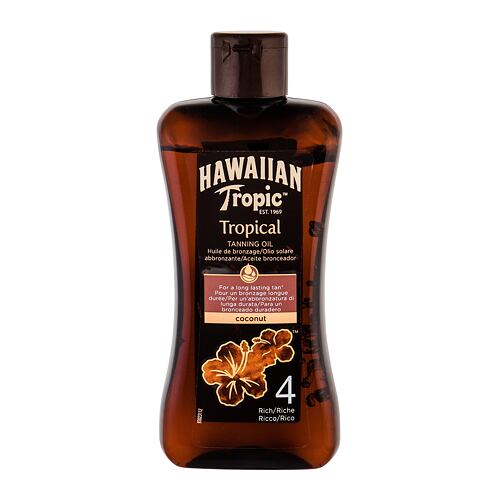 Soin après-soleil Hawaiian Tropic Tropical Tanning Oil SPF4 200 ml