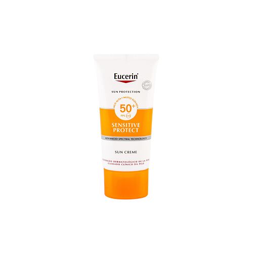 Sonnenschutz fürs Gesicht Eucerin Sun Sensitive Protect Sun Creme SPF50+ 50 ml Beschädigte Schachtel