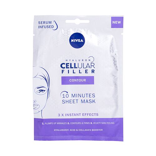 Gesichtsmaske Nivea Hyaluron Cellular Filler 10 Minutes Sheet Mask 1 St.