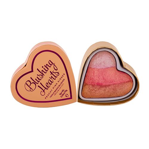 Rouge Makeup Revolution London I Heart Makeup Blushing Hearts 10 g Peachy Pink Kisses Beschädigte Schachtel