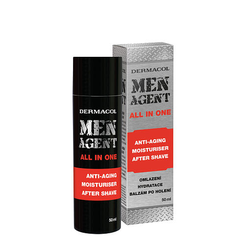 After Shave Balsam Dermacol Men Agent Anti-Aging Moisturiser After Shave All In One 50 ml Beschädigte Schachtel