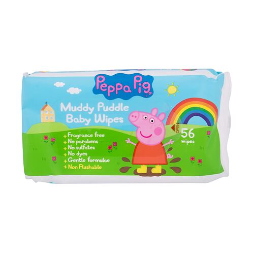 Lingettes nettoyantes Peppa Pig Peppa Baby Wipes 56 St. emballage endommagé